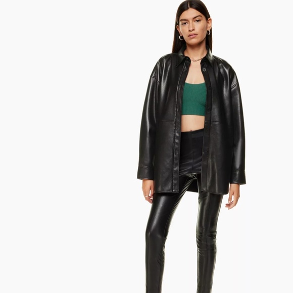 Aritzia Leather Jacket - Picture 2 of 2